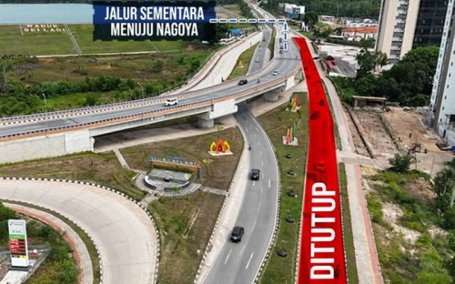 Mulai Hari Ini! Jalan Depan UIB Batam Ditutup, Pengendara Wajib Lewat Flyover Sei Ladi